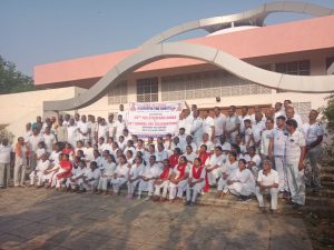 हैदराबाद के चाचा नेहरू पार्क में आयोजित कार्यक्रम में जिला प्रधान श्री विजय वर्मा अन्य क्षेत्रीय अधिकारियों के साथ