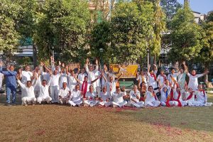 Faagotsav in Kota Sh Rajesh Chatar , vibhag adhyaksh with volunteers